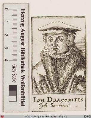 Bildnis Johannes Draconites (eig. Drach od. Trach)