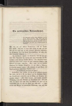 Ein norwegisches Volksmährchen.