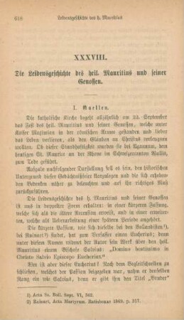 618-639 Die Leidensgeschichte des h. Mauritius und seiner Genossen