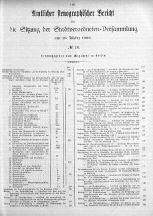 No. 10, 19. März 1903