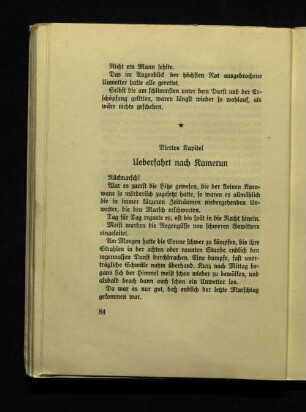 Viertes Kapitel Überfahrt nach Kamerun