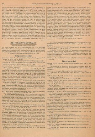 Zeitschriftenschau