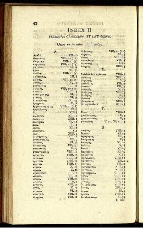 Index II Verborum Graecorum Et Latinorum