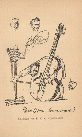 Dall Occa Concertspielen Karikatur von E. T. A. Hoffmann