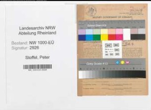 Entnazifizierung Peter Stoffel, geb. 27.02.1915 (Polizeibeamter)