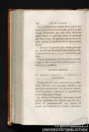 SECTION PREMIÈRE. Des Appareils évaporatoires, ou chaudières de concentration.