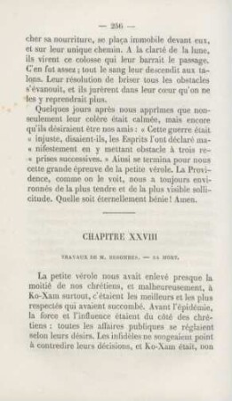 Chapitre XXVIII. Travaux de M. Besombes ...