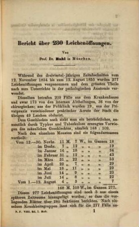 Zeitschrift für rationelle Medicin. 8. 1857