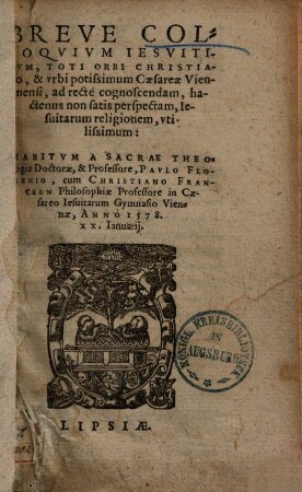 Breve colloquium Jesuiticum