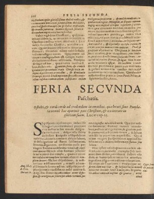 Feria Secunda Paschatis.