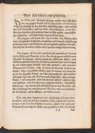 Van den bilden und gemelten,