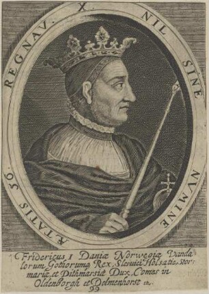 Bildnis des Fridericus I., König von Dänemark und Norwegen