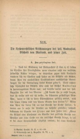 337-381 Die kirchenrechtlichen Anschauungen des heiligen Ambrosius, Bischofs von Mailand, und seiner Zeit : Fortsetzung