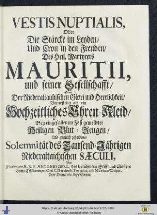 Antonius Gerl zu Jes 61,10.