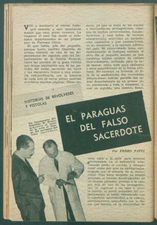 El paraguas del falso sacerdote : Historias de revolveres y pistolas