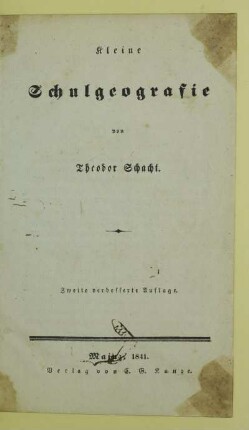 Kleine Schulgeographie