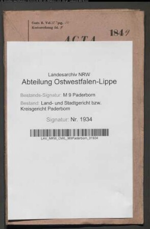 Erblasser: Luigs, Caspar: