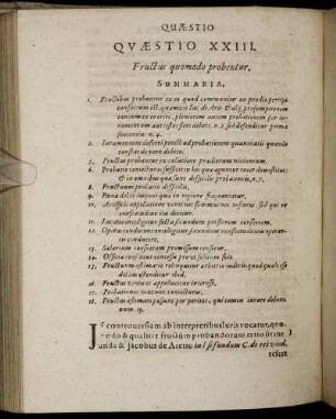 Quæstio XXIII. Fructus quomodo probentur.