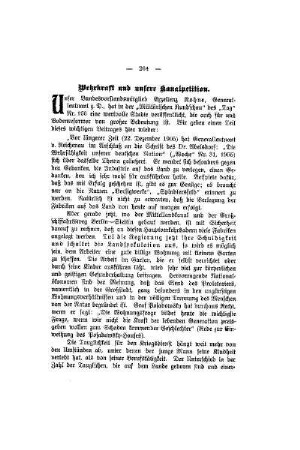 Wehrkraft und unsere Kanalpetition