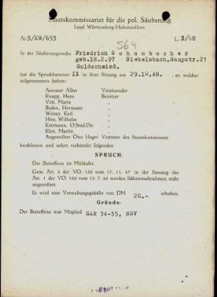 Schanbacher, Friedrich
