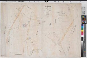 Dellwig (Dortmund) Katasterauszug 1903 1 : 2500 67 x 101 Zeichnung Katasteramt Landsberg-Velen Nr. 187