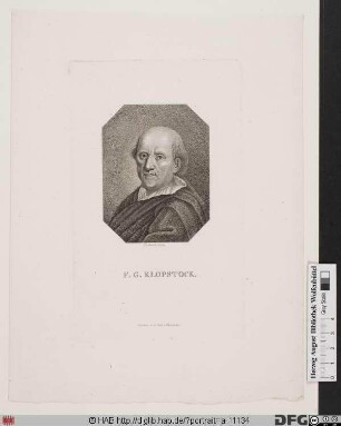 Bildnis Friedrich Gottlieb Klopstock