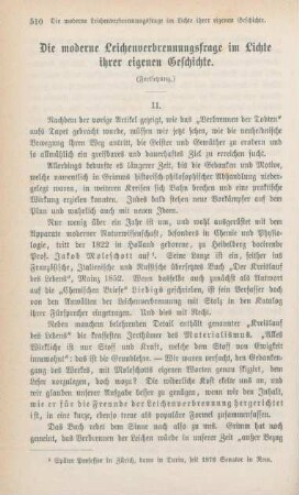 510-523 Die moderne Leichenverbrennungsfrage im Lichte ihrer eigenen Geschichte : Fortsetzung