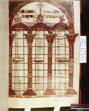 Evangeliar — Kanontafel, Folio 9