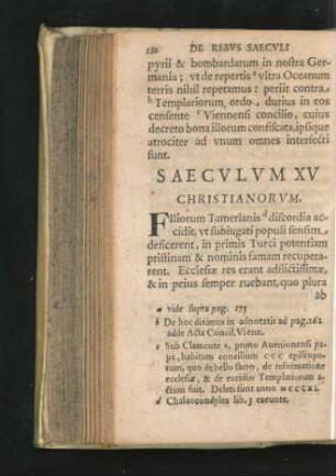 Saeculum XV Christianorum.