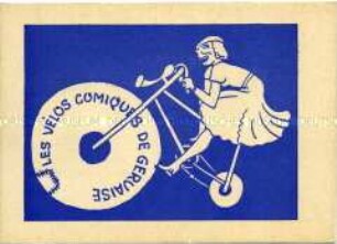 Werbepostkarte einer französischen Komikertruppe