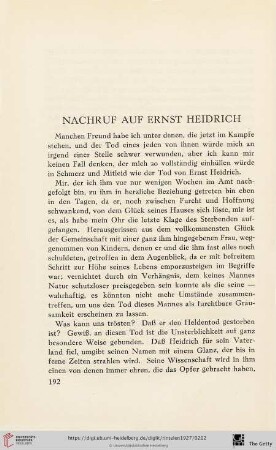 Nachruf auf Ernst Heidrich