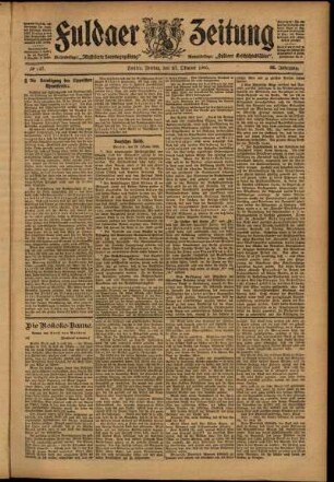 Ausgabe vom Freitag, den 27. Oktober 1905.