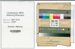 Entnazifizierung Melanie Dewein , geb. 31.03.1911 (Aerztin)