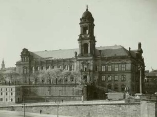 Dresden, Ständehaus mit Brühlscher Terrasse, Elbfront