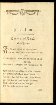 Siebentes Buch