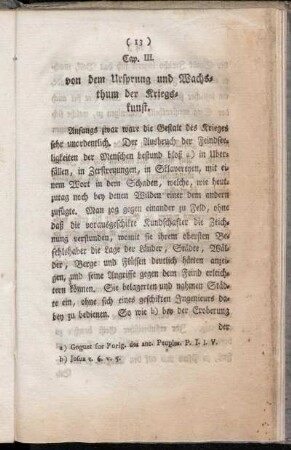 Cap. III. von dem Ursprung und Wachsthum der Kriegskunst.