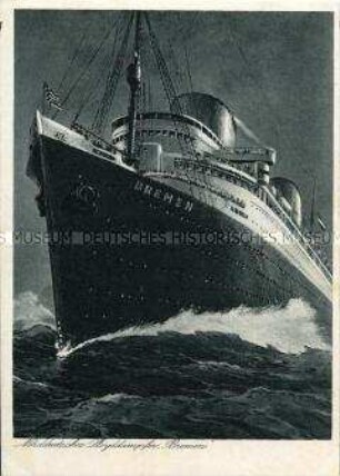 Dampfer "Bremen" des Norddeutschen Lloyd