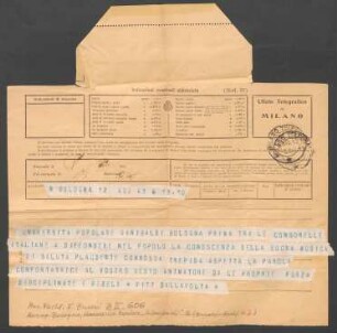 Telegramm an Ferruccio Busoni : 08.05.1913
