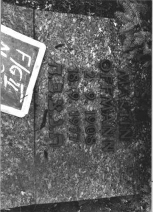 Grabstein F-G II N/2/41 (Detailaufnahme)