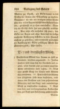 Vier und dreyßigster Absatz