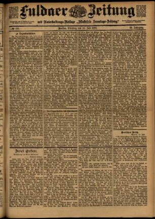 Ausgabe vom Dienstag, den 11. Juli 1899.