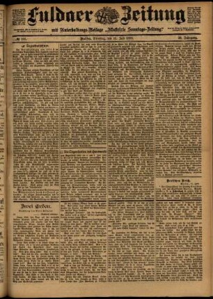 Ausgabe vom Dienstag, den 11. Juli 1899.