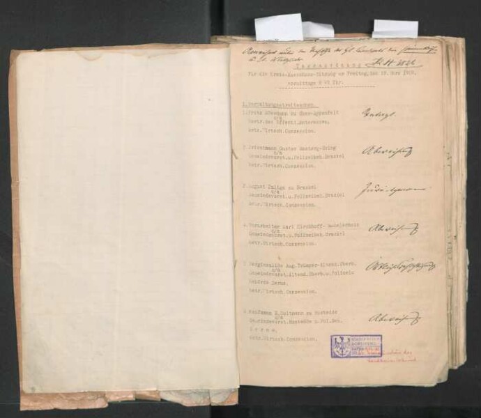 Verhandlungen des Kreisausschusses des Landkreises Dortmund