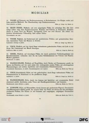 Mobiliar (Nr. 71-113)