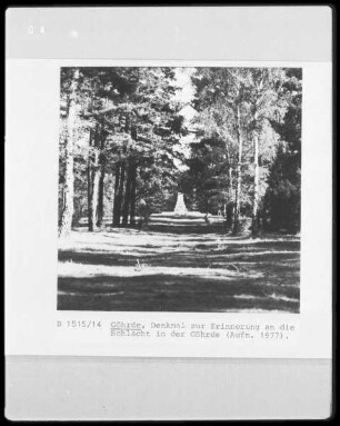 Denkmal zur Erinnerung an die Schlacht in der Göhrde, 16.9.1813