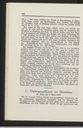C. Verfolgungskämpfe bis Montdidier
