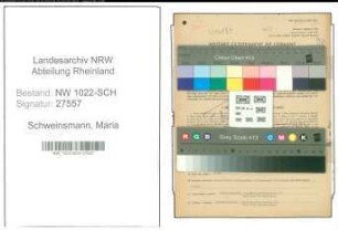 Entnazifizierung Maria Schweinsmann , geb. 19.01.1874 (Gastwirtin)