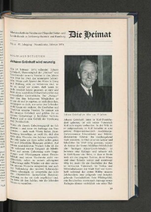 Nr. 2. 81. Jahrgang, Neumünster, Februar 1974.