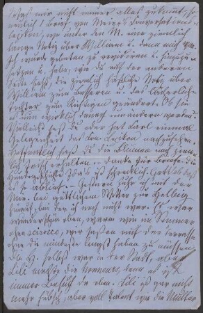 Brief von Malwida von Meysenbug an Unbekannt