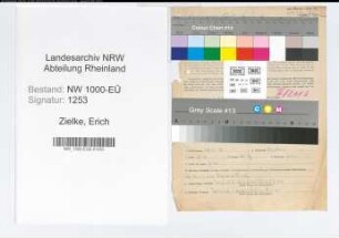 Entnazifizierung Erich Zielke, geb. 27.02.1897 (Polizeibeamter)